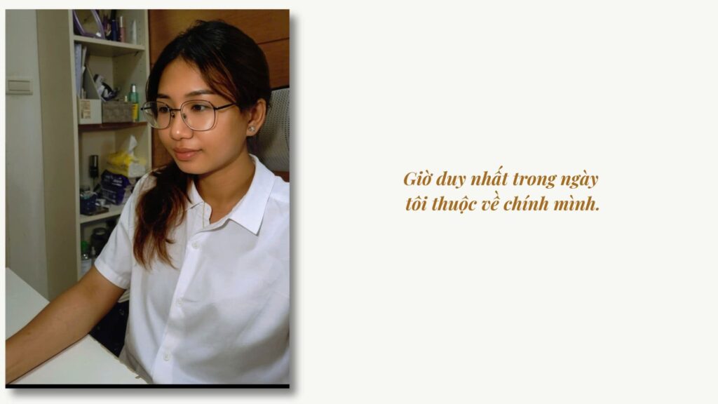 kiếm tiền online khi đi làm - Sophia Phuong làm việc lúc 5 giờ sáng